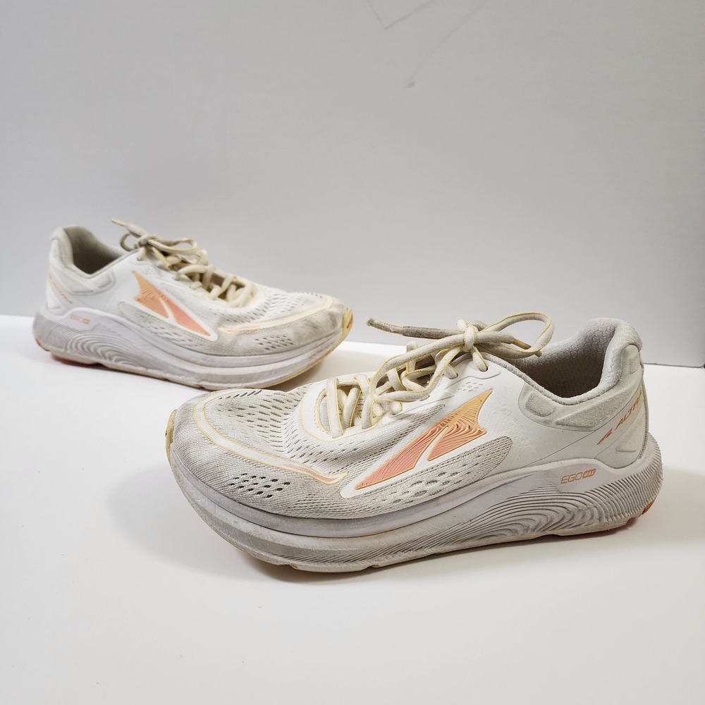 Altra Paradigm 6 Running Shoes Womens 8.5 White Yellow Gym Athletic ALOA5484710